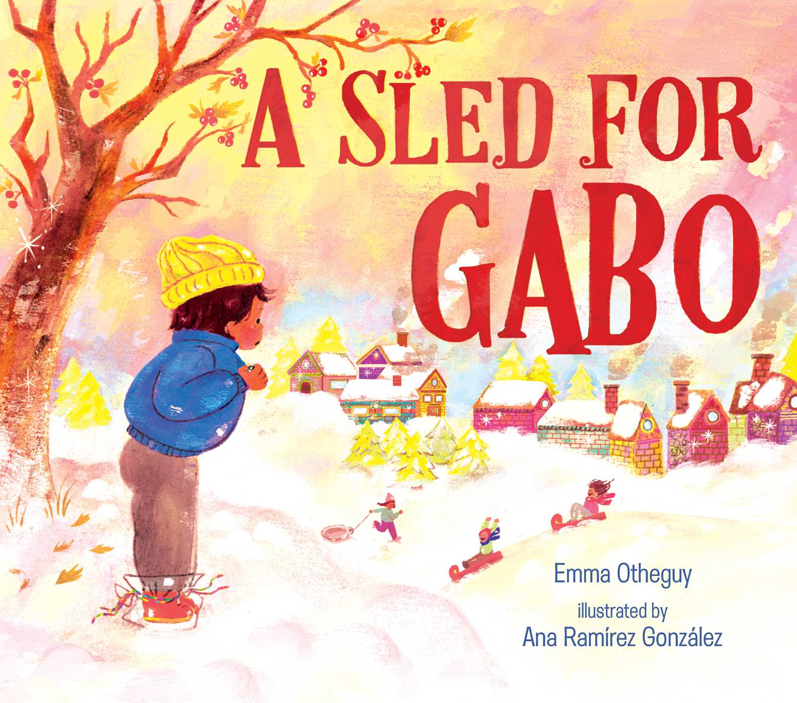 the cover a book showing a child looking a snow and the book is titled a s led for gabo