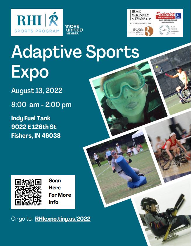 RHI Sports Program Move United Member Adaptive Sports Expo August 13 2022 9:00 a.m. - 2:00 p.m.