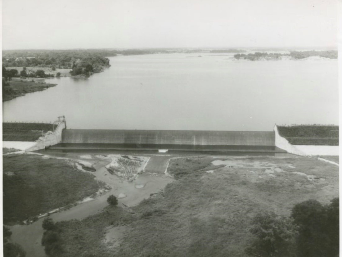 Geist Reservoir dam