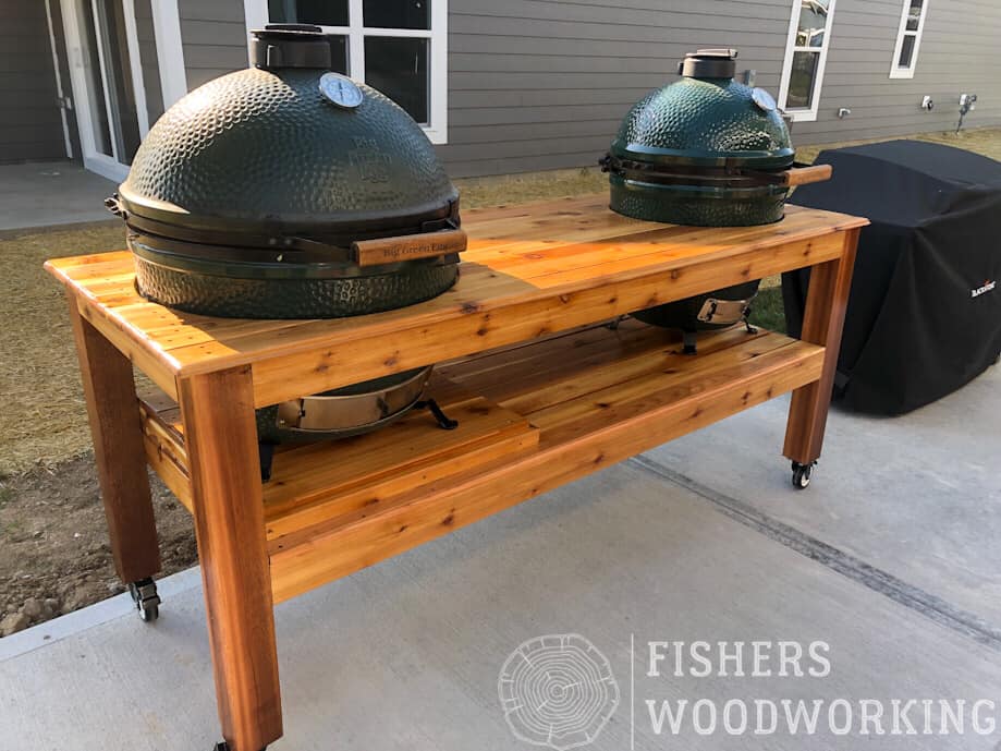 table with grills Fishers Woodworking