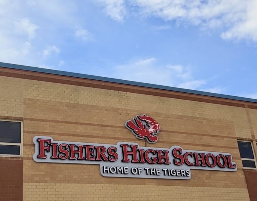 Front of Fishers High School