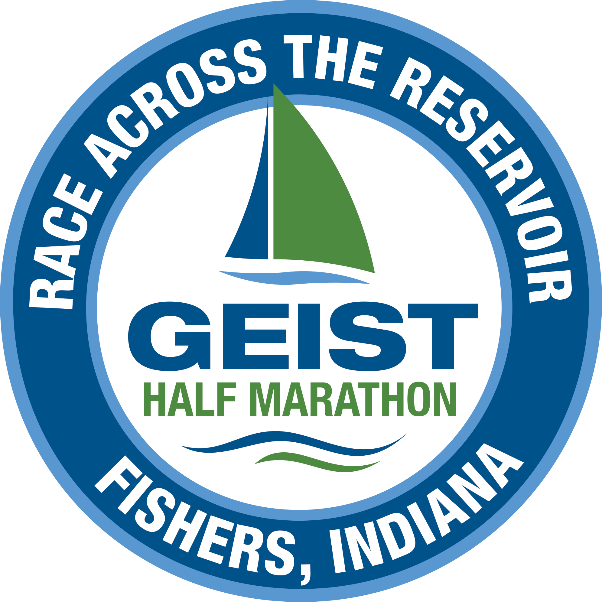 Race across the reservoir Geist Half Marathon Fishers, Indiana