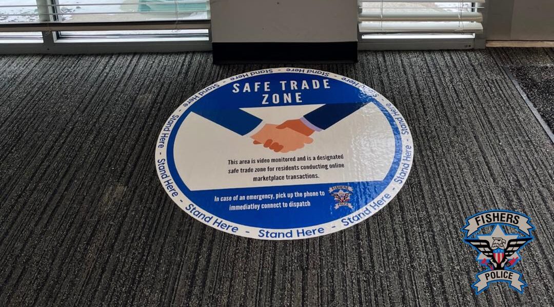 safe trade zone at fishers police department