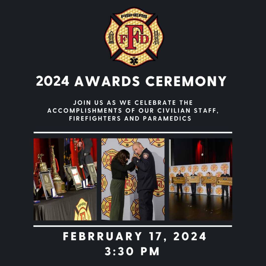 fishers fire awards ceremony graphic